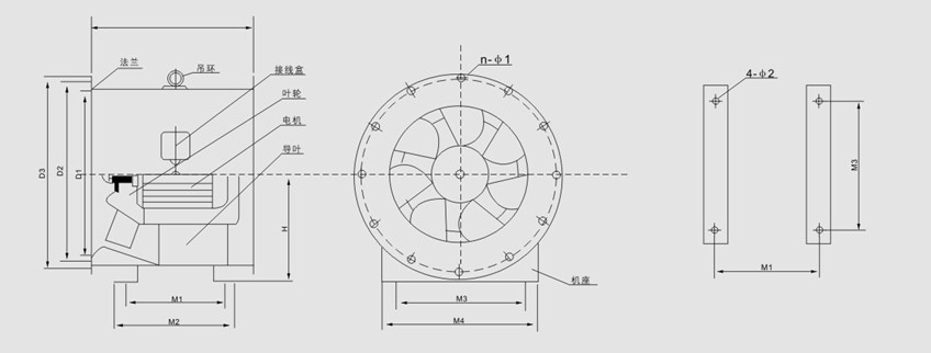 SWF型低噪聲混流式通風(fēng)機主要技術(shù)參數(shù) SWF型低噪聲混流式通風(fēng)機主要技術(shù)參數(shù)
